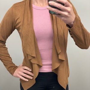 Lascana women’s S/M brown faux suede jacket